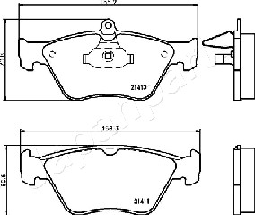 JAPANPARTS PA-0410AF Brake...