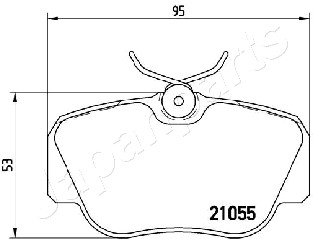 JAPANPARTS PA-0413AF Brake...