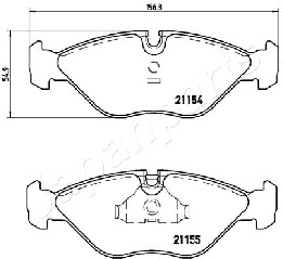 JAPANPARTS PA-0414AF Brake...