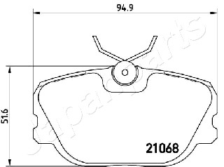 JAPANPARTS PA-0415AF Brake...