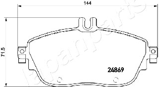 JAPANPARTS PA-0503AF Brake...