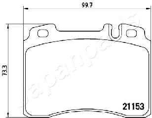 JAPANPARTS PA-0505AF Brake...