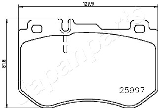 JAPANPARTS PA-0515AF Brake...