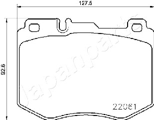 JAPANPARTS PA-0516AF Brake...