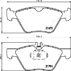 JAPANPARTS PA-0520AF Sada...