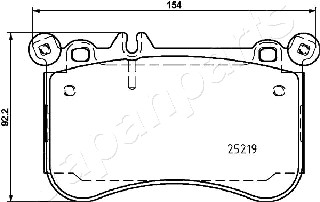 JAPANPARTS PA-0523AF Brake...