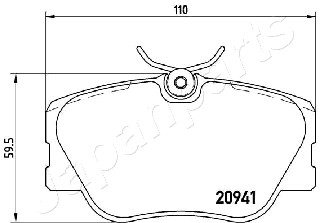 JAPANPARTS PA-0525AF Brake...