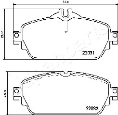 JAPANPARTS PA-0529AF Brake...