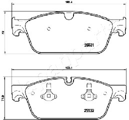 JAPANPARTS PA-0532AF Brake...