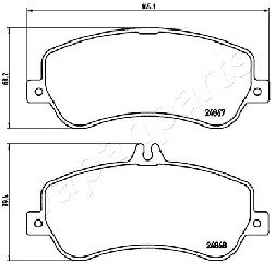 JAPANPARTS PA-0534AF Brake...