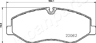 JAPANPARTS PA-0545AF Brake...