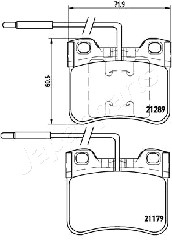 JAPANPARTS PA-0601AF Brake...