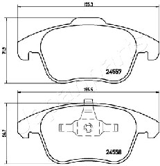 JAPANPARTS PA-0611AF Brake...