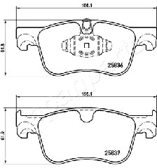 JAPANPARTS PA-0612AF Brake...