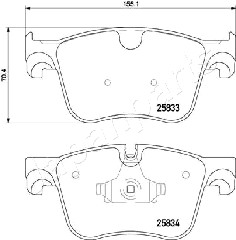 JAPANPARTS PA-0613AF Brake...