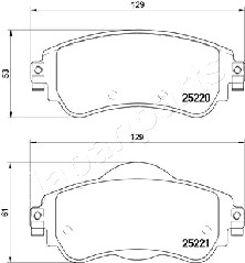 JAPANPARTS PA-0614AF Brake...