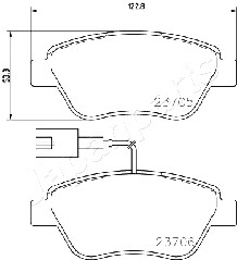 JAPANPARTS PA-0624AF Brake...