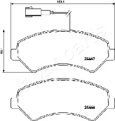 JAPANPARTS PA-0625AF Brake...