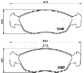 JAPANPARTS PA-0633AF Brake...