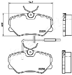 JAPANPARTS PA-0637AF Brake...