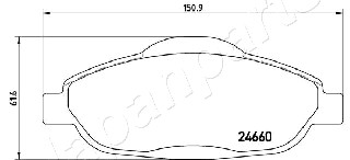 JAPANPARTS PA-0644AF Brake...