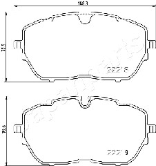 JAPANPARTS PA-0647AF Brake...