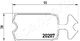 JAPANPARTS PA-0648AF Brake...