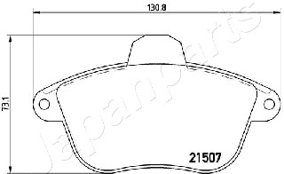 JAPANPARTS PA-0653AF Brake...