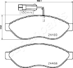 JAPANPARTS PA-0655AF Brake...