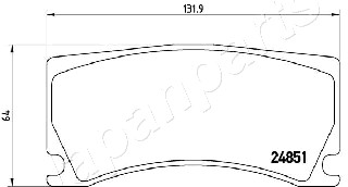 JAPANPARTS PA-0656AF Brake...