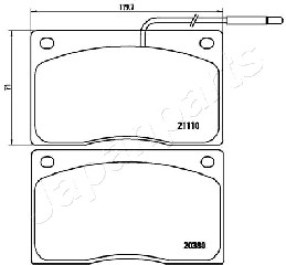 JAPANPARTS PA-0715AF Brake...