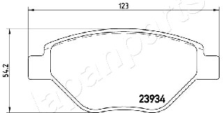 JAPANPARTS PA-0716AF Brake...