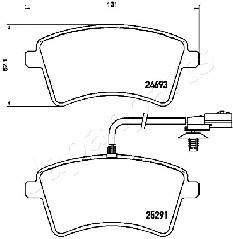 JAPANPARTS PA-0721AF Brake...