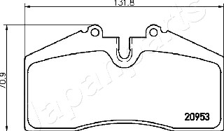 JAPANPARTS PA-0904AF Brake...