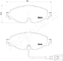 JAPANPARTS PA-0907AF Brake...