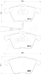 JAPANPARTS PA-0909AF Brake...