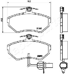 JAPANPARTS PA-0910AF Brake...