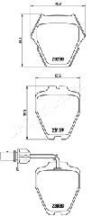 JAPANPARTS PA-0912AF Brake...