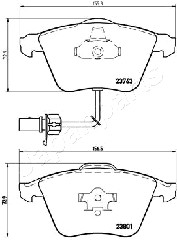 JAPANPARTS PA-0913AF Brake...