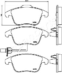 JAPANPARTS PA-0915AF Brake...