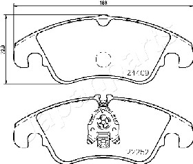 JAPANPARTS PA-0916AF Brake...