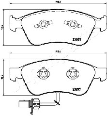 JAPANPARTS PA-0923AF Brake...