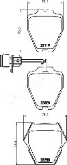 JAPANPARTS PA-0928AF Brake...