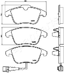 JAPANPARTS PA-0929AF Brake...