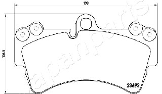 JAPANPARTS PA-0931AF Brake...