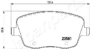 JAPANPARTS PA-0935AF Brake...