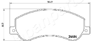 JAPANPARTS PA-0940AF Brake...