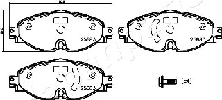 JAPANPARTS PA-0942AF Brake...