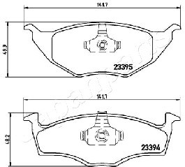 JAPANPARTS PA-0946AF Brake...