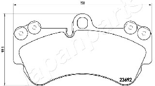 JAPANPARTS PA-0949AF Brake...